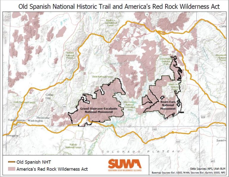 Old Spanish Trail Map - Old Spanish Trail Map 768x593