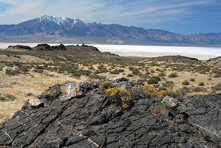 Utah's Silver Island Mountains (above), Fish Springs Range, and Newfoundland Mountains are just a few of the wild places at risk if the latest version of a Utah Test and Training Range expansion proposal is passed by Congress. Copyright Ray Bloxham/SUWA.